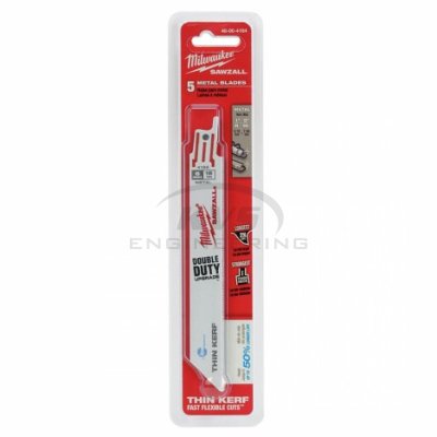 ใบเลื่อยซอว์ซอลตัดเหล็ก MILWAUKEE 6" TORCH Thin Kerf Ice Hardened 18 TPI (5 ใบ) รุ่น 48-00-4184