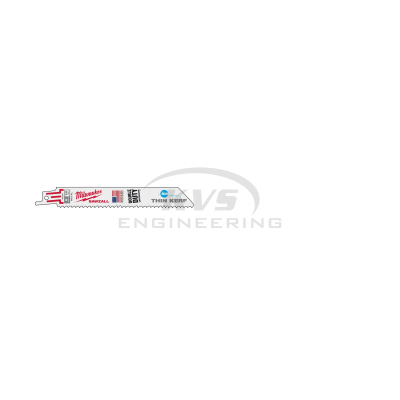 ใบเลื่อยซอว์ซอลตัดเหล็ก MILWAUKEE 6" TORCH Thin Kerf Ice Hardened 18 TPI (5 ใบ) รุ่น 48-00-4184