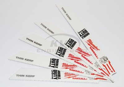 ใบเลื่อยซอว์ซอลตัดเหล็ก MILWAUKEE 6" Thin Kerf 14 TPI (5 ใบ) รุ่น 48-00-5182