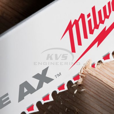 ใบเลื่อยซอว์ซอลตัดไม้ MILWAUKEE 12" AX 5 TPI (5 ใบ) รุ่น 48-00-5027