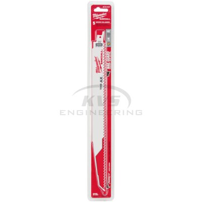 ใบเลื่อยซอว์ซอลตัดไม้ MILWAUKEE 12" AX 5 TPI (5 ใบ) รุ่น 48-00-5027
