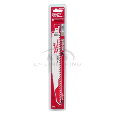 ใบเลื่อยซอว์ซอลตัดไม้ MILWAUKEE 9" AX 5 TPI (5 ใบ) รุ่น 48-00-5026