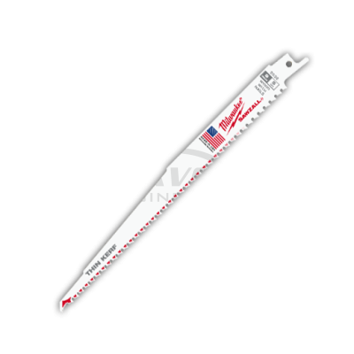 ใบเลื่อยซอว์ซอลตัดไม้ MILWAUKEE 9" Thin Kerf 5 TPI (5 ใบ) รุ่น 48-00-5036