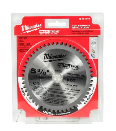 ใบเลื่อยวงเดือนตัดเหล็ก MILWAUKEE 5 3/8" (135 มม.) 50 ฟัน รุ่น 48-40-4075