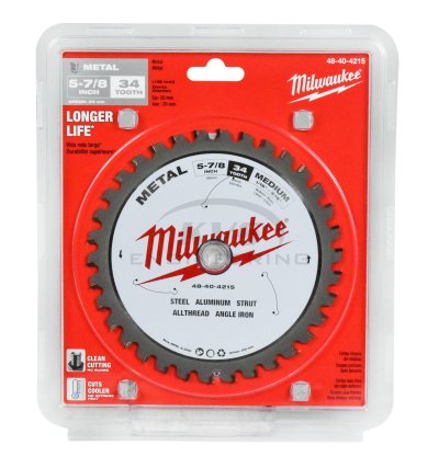 ใบเลื่อยวงเดือนตัดเหล็ก MILWAUKEE 5 7/8" (149 มม.) 34 ฟัน รุ่น 48-40-4215