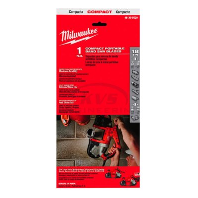 ใบเลื่อยสายพาน MILWAUKEE 44-7/8" 18TPI (1 ใบ) รุ่น 48-39-0520