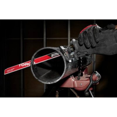ใบเลื่อยไนตรัสคาร์ไบด์ MILWAUKEE 7TPI ยาว 12 นิ้ว (แพค 3 ชิ้น) รุ่น 48-00-5363 รุ่น TORCH