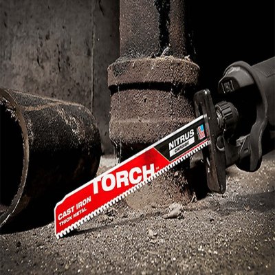 ใบเลื่อยไนตรัสคาร์ไบด์ MILWAUKEE 7TPI ยาว 9 นิ้ว (แพค 5 ชิ้น) รุ่น 48-00-5562 รุ่น TORCH