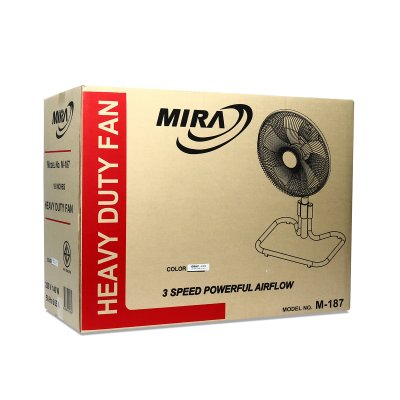 พัดลมอุตสาหกรรมปรับระดับ สีเทา MIRA รุ่น M187 (18 นิ้ว/22 นิ้ว)