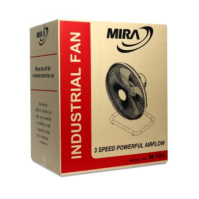 พัดลมอุตสาหกรรมตั้งพื้น 18 นิ้ว สีเทา MIRA รุ่น M184