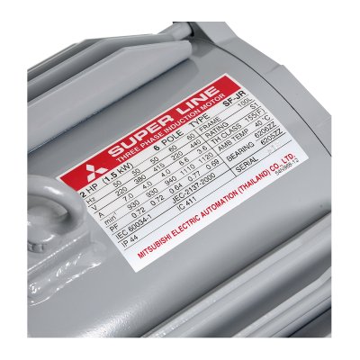 มอเตอร์เหนี่ยวนำ 2 HP IP44 220/380V 6P MITSUBISHI ELECTRIC รุ่น SF-QR