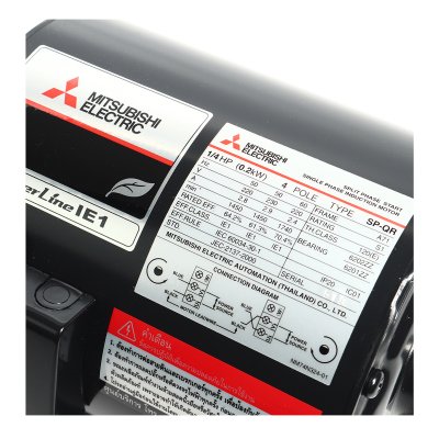 มอเตอร์เหนี่ยวนำ 1 เฟส 1/4 HP 4P 220V MITSUBISHI ELECTRIC รุ่น SP-QR