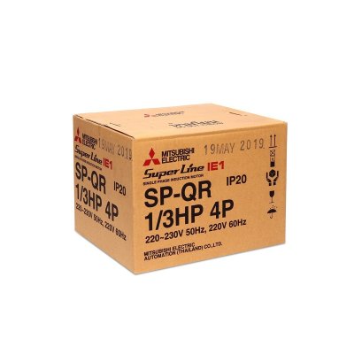 มอเตอร์เหนี่ยวนำ 1 เฟส 1/3 HP 4P 220V MITSUBISHI ELECTRIC รุ่น SP-QR