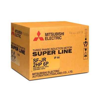 มอเตอร์เหนี่ยวนำ 2 HP IP44 220/380V 6P MITSUBISHI ELECTRIC รุ่น SF-QR