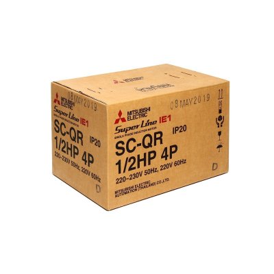 มอเตอร์เหนี่ยวนำ 1 เฟส 1/2 HP 4P 220V MITSUBISHI ELECTRIC รุ่น SC-QR