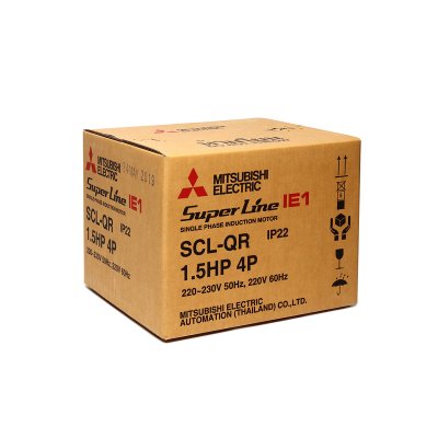 มอเตอร์เหนี่ยวนำ 1 เฟส 1.5 HP 4P 220V MITSUBISHI ELECTRIC รุ่น SCL-QR