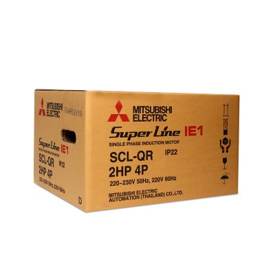 มอเตอร์เหนี่ยวนำ 1 เฟส 2 HP 4P 220V MITSUBISHI ELECTRIC รุ่น SCL-QR