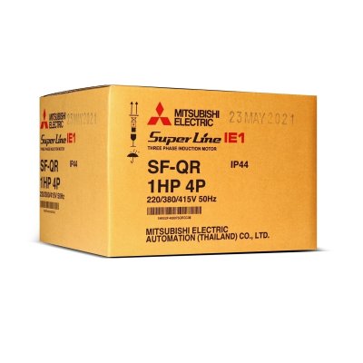 มอเตอร์เหนี่ยวนำ 3 เฟส 1 HP 4P 220/380V IP44 MITSUBISHI ELECTRIC รุ่น SF-QR