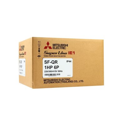 มอเตอร์เหนี่ยวนำ 1 HP IP44 220/380V 6P MITSUBISHI ELECTRIC รุ่น SF-QR