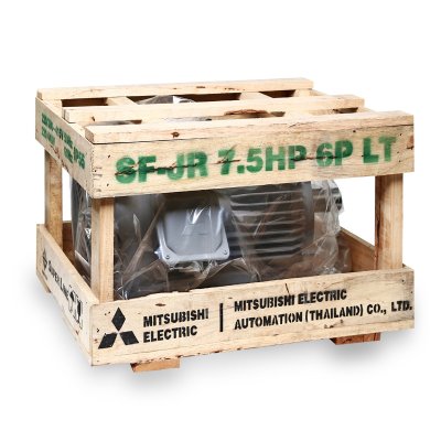มอเตอร์เหนี่ยวนำ 7.5 HP IP55 220/380V (220/380V/380/415V) 6P MITSUBISHI ELECTRIC รุ่น SF-QR