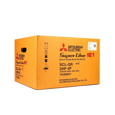 มอเตอร์เหนี่ยวนำ 1 เฟส 3 HP 4P MITSUBISHI ELECTRIC รุ่น SCL-QR
