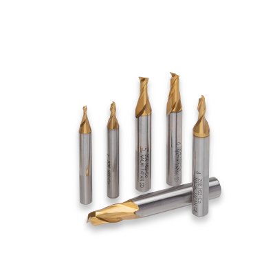 ดอกเอ็นมิลล์สีทอง 2 ฟัน เคลือบ TiN NACHI (9.0MM-26.0MM)