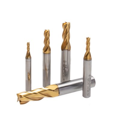 ดอกเอ็นมิลล์สีทอง 2 ฟัน เคลือบ TiN NACHI (8.0MM-17.0MM)
