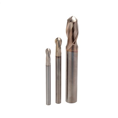 ดอกเอ็นมิลล์คาร์ไบด์หัวบอล Micro Grain เคลือบ New Platina Coating NACHI รุ่น X'S MILL BALL (0.5-4.5MM)