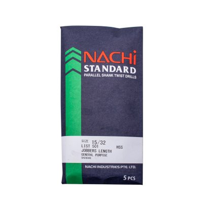 ดอกสว่านเจาะเหล็ก (สีดำ) NACHI รุ่น L501 11/64"-41/64"