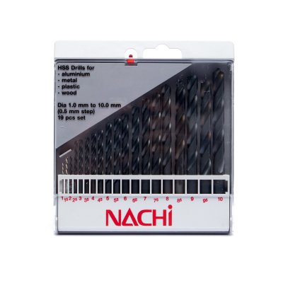 ชุดดอกสว่าน NACHI รุ่น M-05 (1.0-10.0MM 19ดอก/ชุด)