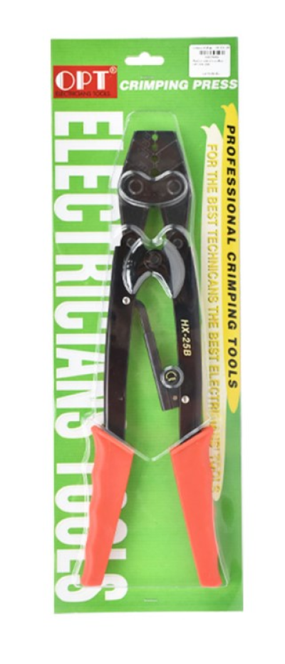 คีมย้ำหางปลาเปลือยหัวหกเหลี่ยม