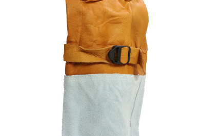 ถุงมือหนังสองสี..