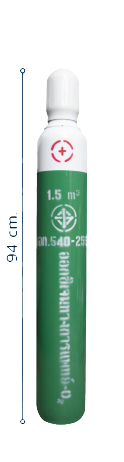 ท่อออกซิเจน 1.5 คิว 10 ลิตร (ถังออกซิเจน)