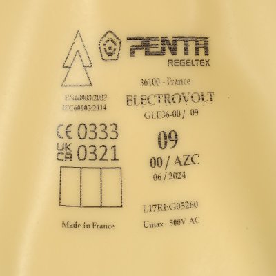 ถุงมือยางกันไฟฟ้า PENTA CLASS 00 รุ่น GEL02500V