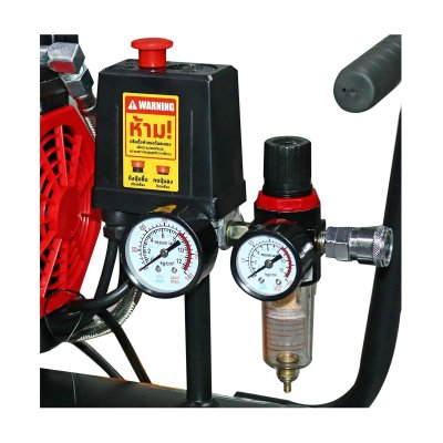 ปั๊มลมออยล์ฟรี (4P) POLO รุ่น D5501-24/D11001-50/D7503-100 (24L/50L/100L)