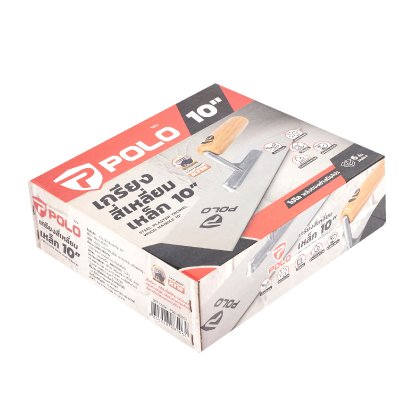 เกรียงสี่เหลี่ยมเหล็ก POLO รุ่น P561-1020 ขนาด 10 นิ้ว (6ชิ้น/กล่อง)