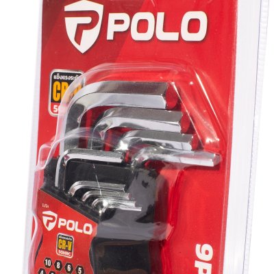 ชุดประแจแอลหกเหลี่ยม ก้านยาวพิเศษ POLO รุ่น P561-2240 9 ชิ้น