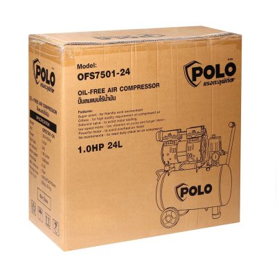 ปั๊มลมออยล์ฟรี POLO รุ่น OFS7501-24/OFS11001-50 (24L/50L)