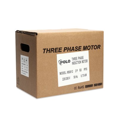 มอเตอร์ไฟฟ้า POLO 1 HP 380V 3สาย 2P ความเร็วรอบสูง รุ่น MS 8012