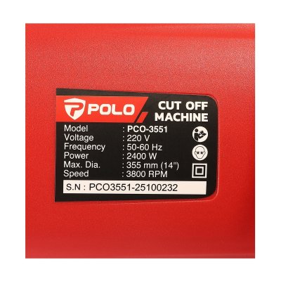 เครื่องตัดไฟเบอร์ POLO 14 นิ้ว 2400W รุ่น PCO-3551
