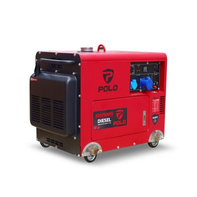 เครื่องปั่นไฟดีเซล 5.5 KW ระบบเงียบ POLO รุ่น KDX7500ES