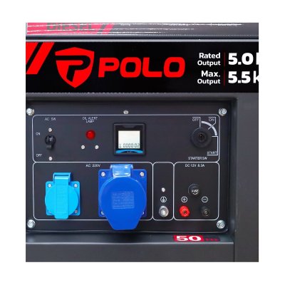 เครื่องปั่นไฟดีเซล 5.5 KW ระบบเปิด POLO รุ่น PDX7500E