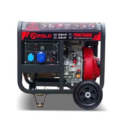 เครื่องปั่นไฟดีเซล 5.5 KW ระบบเปิด POLO รุ่น PDX7500E
