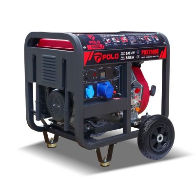 เครื่องปั่นไฟดีเซล 5.5 KW ระบบเปิด POLO รุ่น PDX7500E