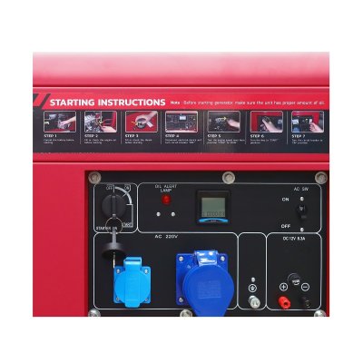 เครื่องปั่นไฟดีเซล 6.5 KW ระบบเงียบ POLO รุ่น KDX8500ES
