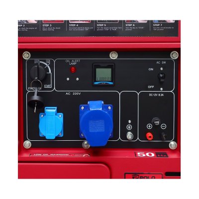 เครื่องปั่นไฟดีเซล 6.5 KW ระบบเงียบ POLO รุ่น KDX8500ES
