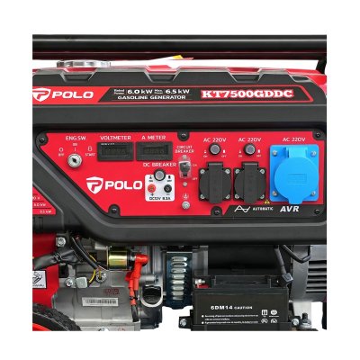 เครื่องปั่นไฟเบนซิน 6.5 KW รุ่น G POLO รุ่น KT7500GDDC