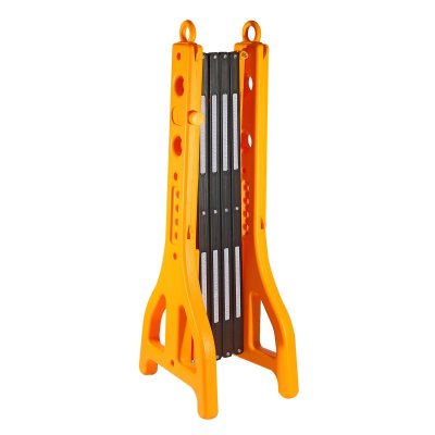 แผงกั้นจราจรพลาสติกยืดหดได้ สีเหลือง สูง 96 CM POLO รุ่น P591-0120