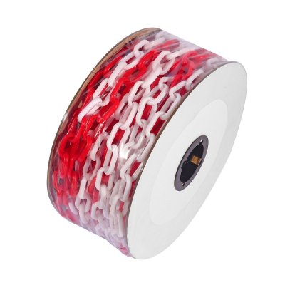 โซ่พลาสติกกั้นเขต ยาว 25 M สีขาว-แดง สีเหลือง-ดำ POLO รุ่น P591-0050
