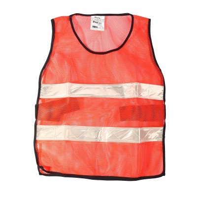 เสื้อสวมตาข่ายสีส้ม แสงขาว 2แถบ PROTAPE รุ่น SM421